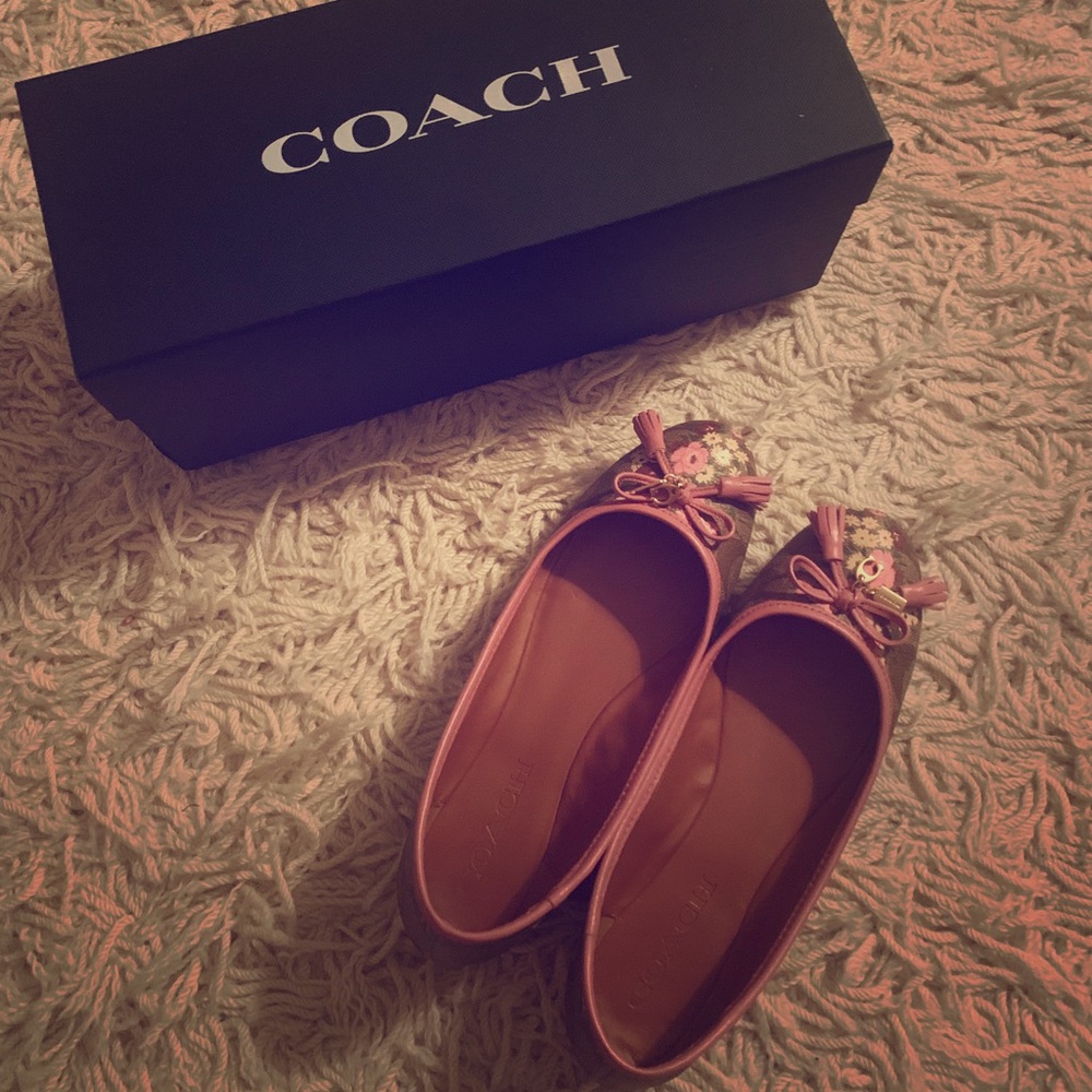 Coach Floral Flats